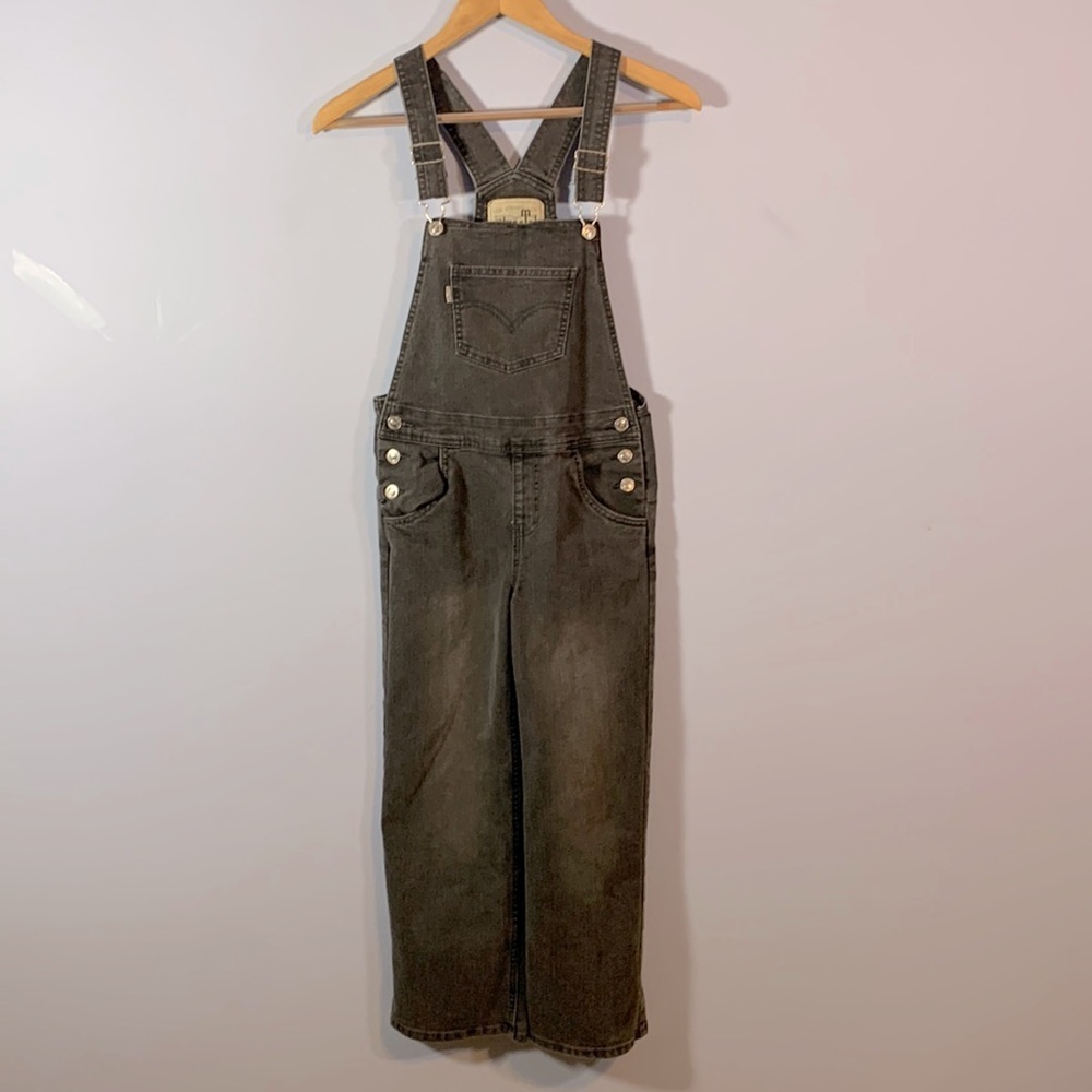 Levi’s silverTab size 10 regular faded black gray baggy classic overalls